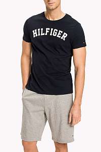 Tommy Hilfiger tmavo modré pánske tričko SS Tee Logo