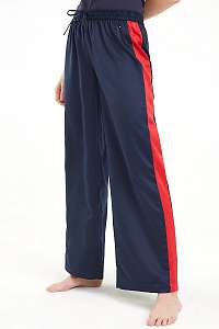 Tommy Hilfiger tmavo modré voľnočasové nohavice Wide Leg Pant