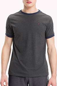 Tommy Hilfiger tmavo sivé tričko RN TEE SS s logom