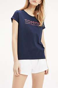 Tommy Hilfiger tmavomodré oversize tričko SS TEE SS
