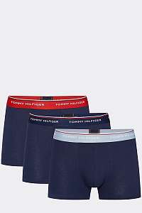 Tommy Hilfiger tmavomodrý 3 pack pánskych boxeriek 3P WB Trunk