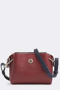 Tommy Hilfiger vínová kabelka TH Core Crossover Cabernet