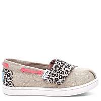 Toms béžové detské topánky Cheetah Metallic Linen