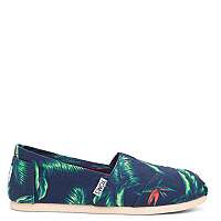 Toms tropické dámske topánky Navy Canvas Birds Of Paradise