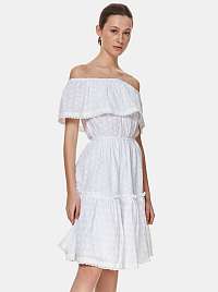 TOP SECRET biele šaty s odhalenými rameny