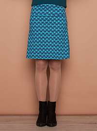 Tranquillo modré sukňa s geometrickými vzormi