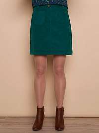 Tranquillo zelená menčestrová sukňa