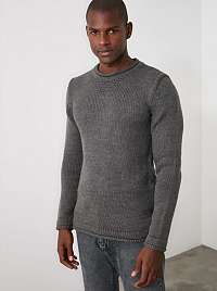 Trendyol sivé pánsky sveter