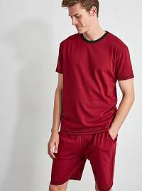 Trendyol vínové/bordové pánske pyžamo