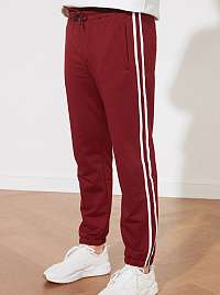 Trendyol vínové/bordové pánske tepláky