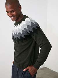 Trendyol zelené pánsky sveter