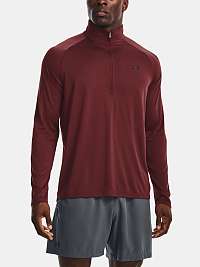 Tričká s dlhým rukávom pre mužov Under Armour - červená