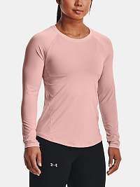 Tričká s dlhým rukávom pre ženy Under Armour - ružová
