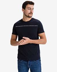 Tričká s krátkym rukávom pre mužov Armani Exchange - modrá