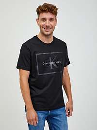 Tričká s krátkym rukávom pre mužov Calvin Klein Jeans - čierna