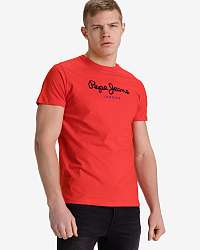 Tričká s krátkym rukávom pre mužov Pepe Jeans - červená