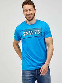 Tričká s krátkym rukávom pre mužov SAM 73 - modrá