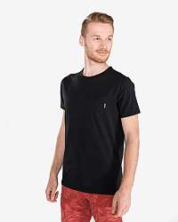 Tričká s krátkym rukávom pre mužov Scotch & Soda - čierna