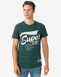 Tričká s krátkym rukávom pre mužov Superdry - zelená