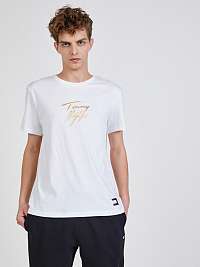 Tričká s krátkym rukávom pre mužov Tommy Hilfiger - biela
