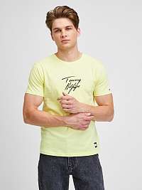 Tričká s krátkym rukávom pre mužov Tommy Hilfiger - žltá
