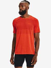 Tričká s krátkym rukávom pre mužov Under Armour - červená, oranžová