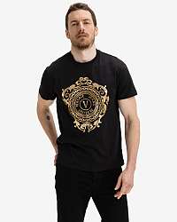 Tričká s krátkym rukávom pre mužov Versace Jeans Couture - čierna