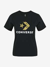Tričká s krátkym rukávom pre ženy Converse - čierna