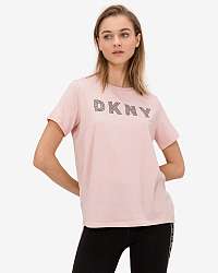 Tričká s krátkym rukávom pre ženy DKNY - ružová