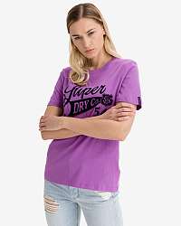 Tričká s krátkym rukávom pre ženy Superdry - fialová