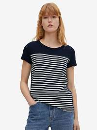 Tričká s krátkym rukávom pre ženy Tom Tailor Denim - tmavomodrá