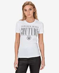 Tričká s krátkym rukávom pre ženy Versace Jeans Couture - biela