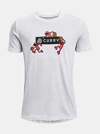 Tričko Under Armour Curry ELMO DRIBBLE SS Tee - biela