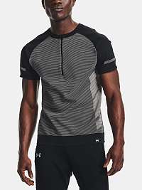Tričko Under Armour IntelliKnit Half Zip SS - čierna
