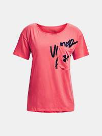 Tričko Under Armour LVE Overszed Graphic WM Tee - ružová