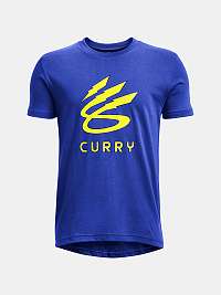 Tričko Under Armour UA CURRY LIGHTNING LOGO SS - modré
