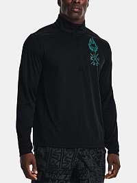 Tričko Under Armour UA Destroy All Miles 1/2 Zip - čierne