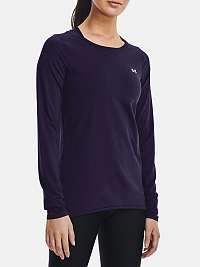 Tričko Under Armour UA HG Armour Long Sleeve - fialová