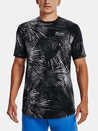 Tričko Under Armour UA SPORT PALM PRINT SS - čierna