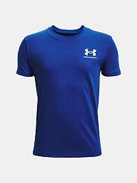 Tričko Under Armour UA SPORTSTYLE LEFT CHEST SS - modré