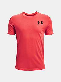 Tričko Under Armour UA SPORTSTYLE LEFT CHEST SS-RED
