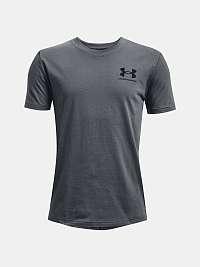 Tričko Under Armour UA Sportstyle Left Chest SS - sivé