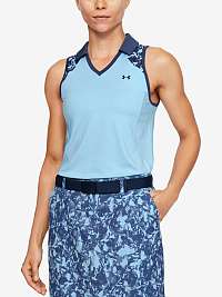 Tričko Under Armour UA Zinger Sleeveless Blocked Polo - modrá