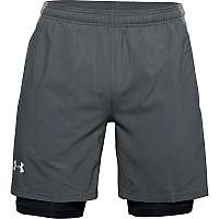UA LAUNCH SW 2-IN-1 SHORT-GRY