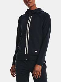 Under Armour čierne dámska mikina Rival Terry Taped FZ Hoodie