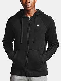 Under Armour čierne pánska mikina UA Rival Fleece FZ Hoodie