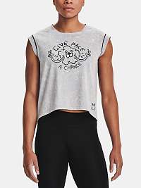 Under Armour dámske tričko UA Give Pace A Chance SS-GRY