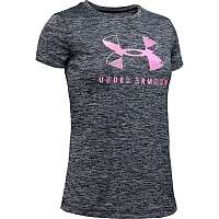 Under Armour dievčenské tričko Graphic Twst Big Logo SS-BLK