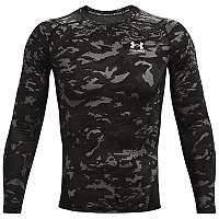 Under Armour HeatGear® Armour Camo Compression Tričko Čierna Šedá