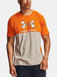 Under Armour oranžové pánske tričko CAMO BIG LOGO SS